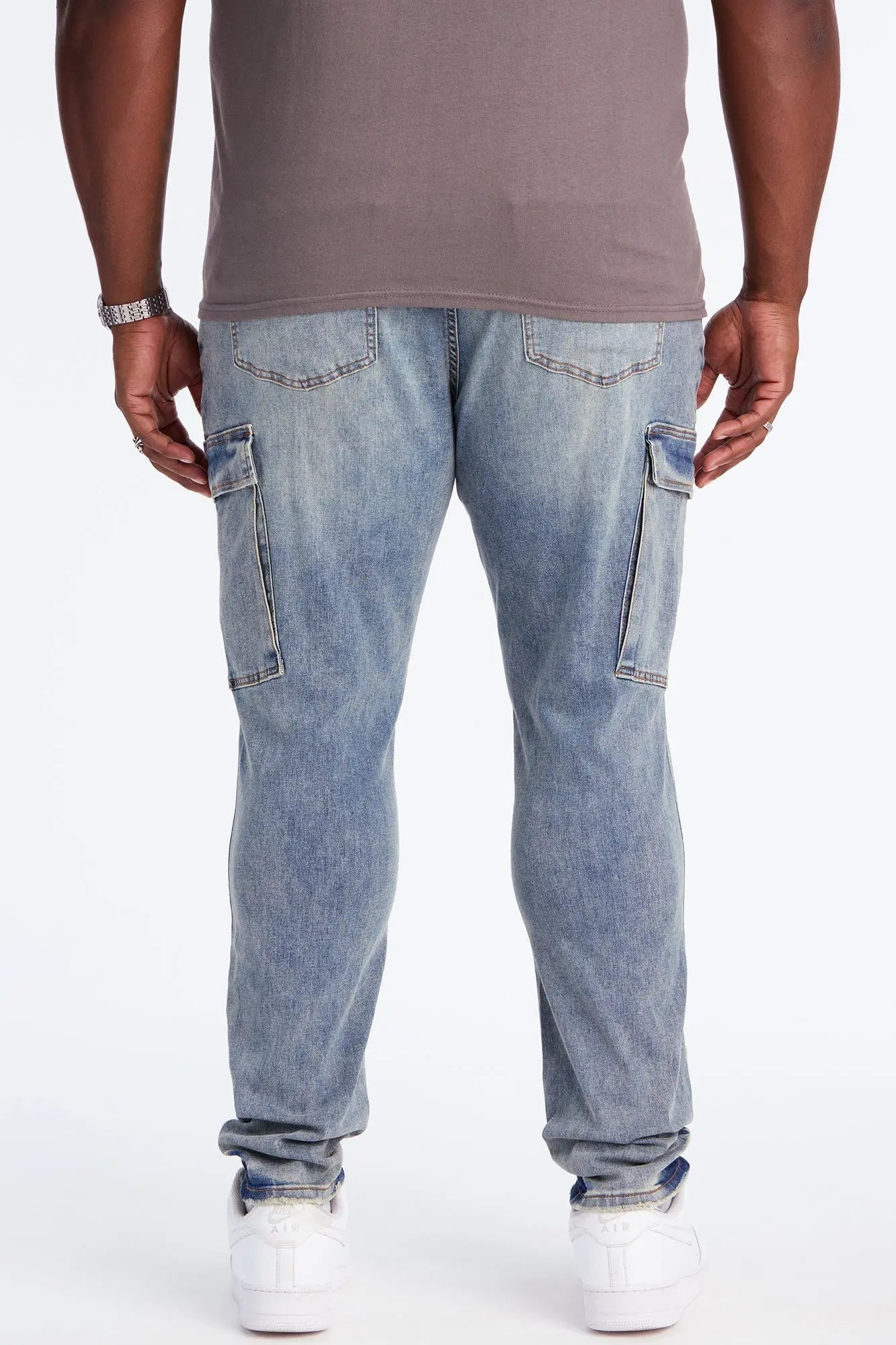 Skinny Keeping It Cool Cargo Jean - Medium Wash