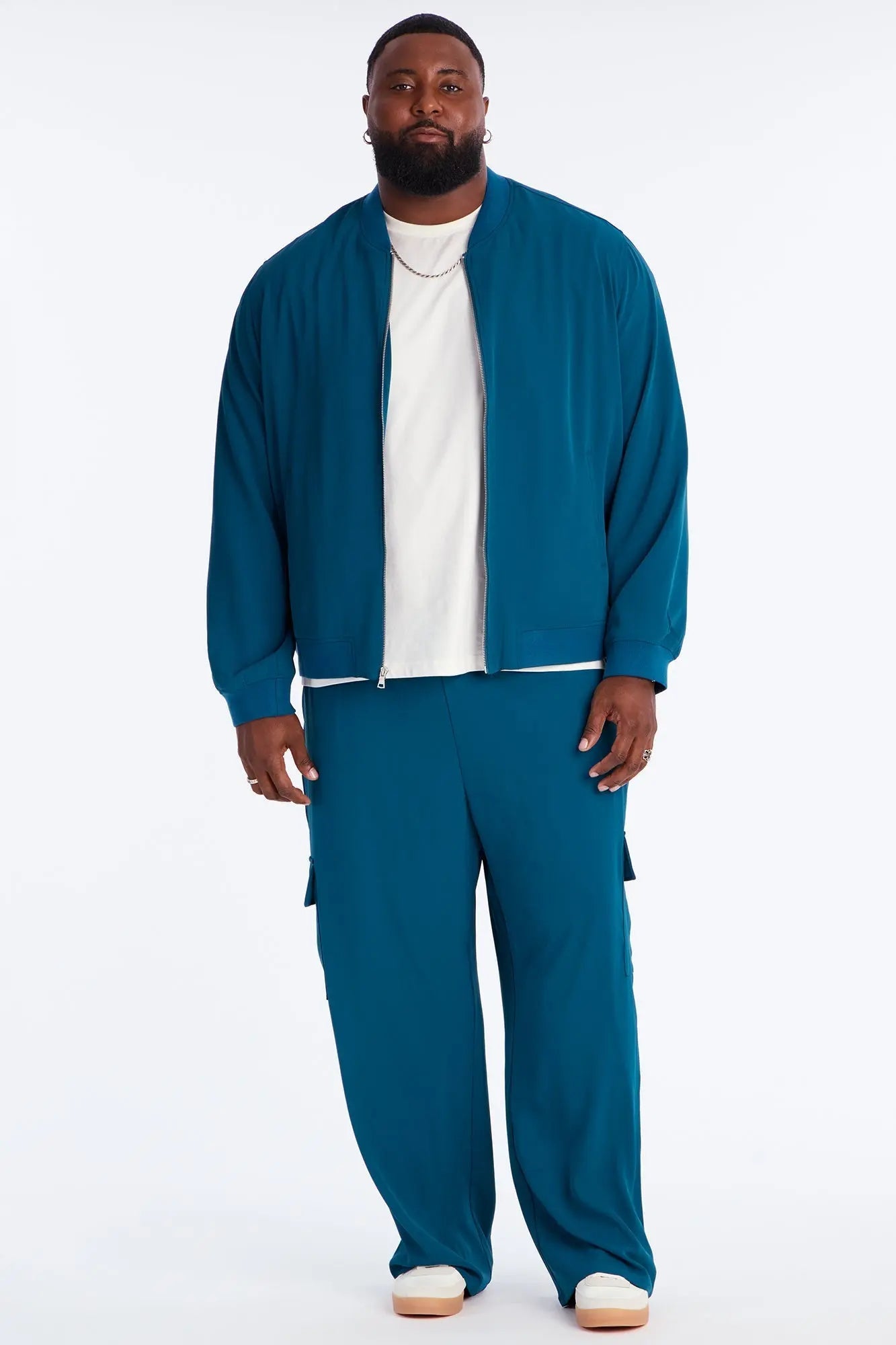 Daemon Tech Bomber Jacket - Aqua