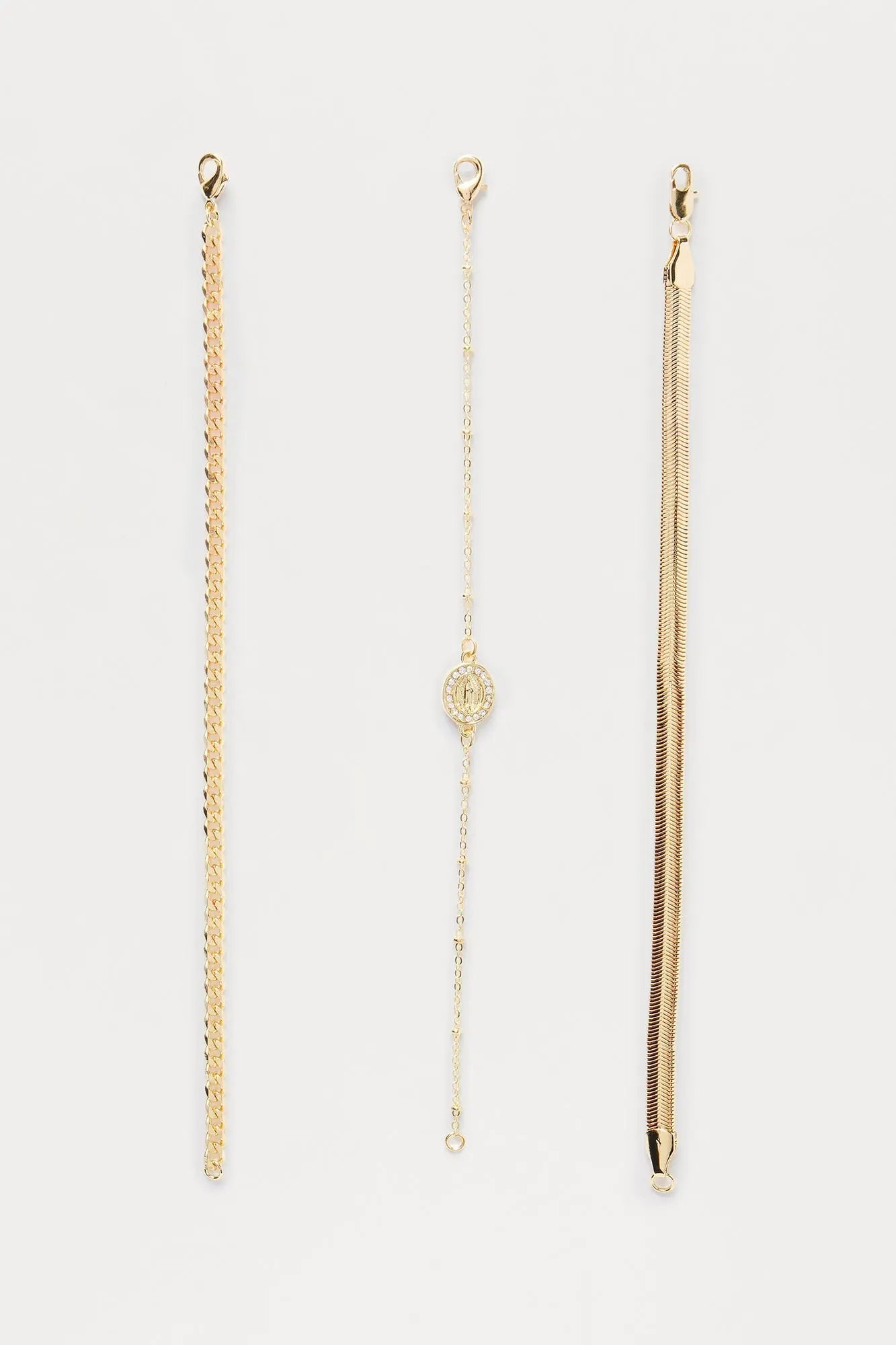 Current Mixed Bracelet Set - Gold