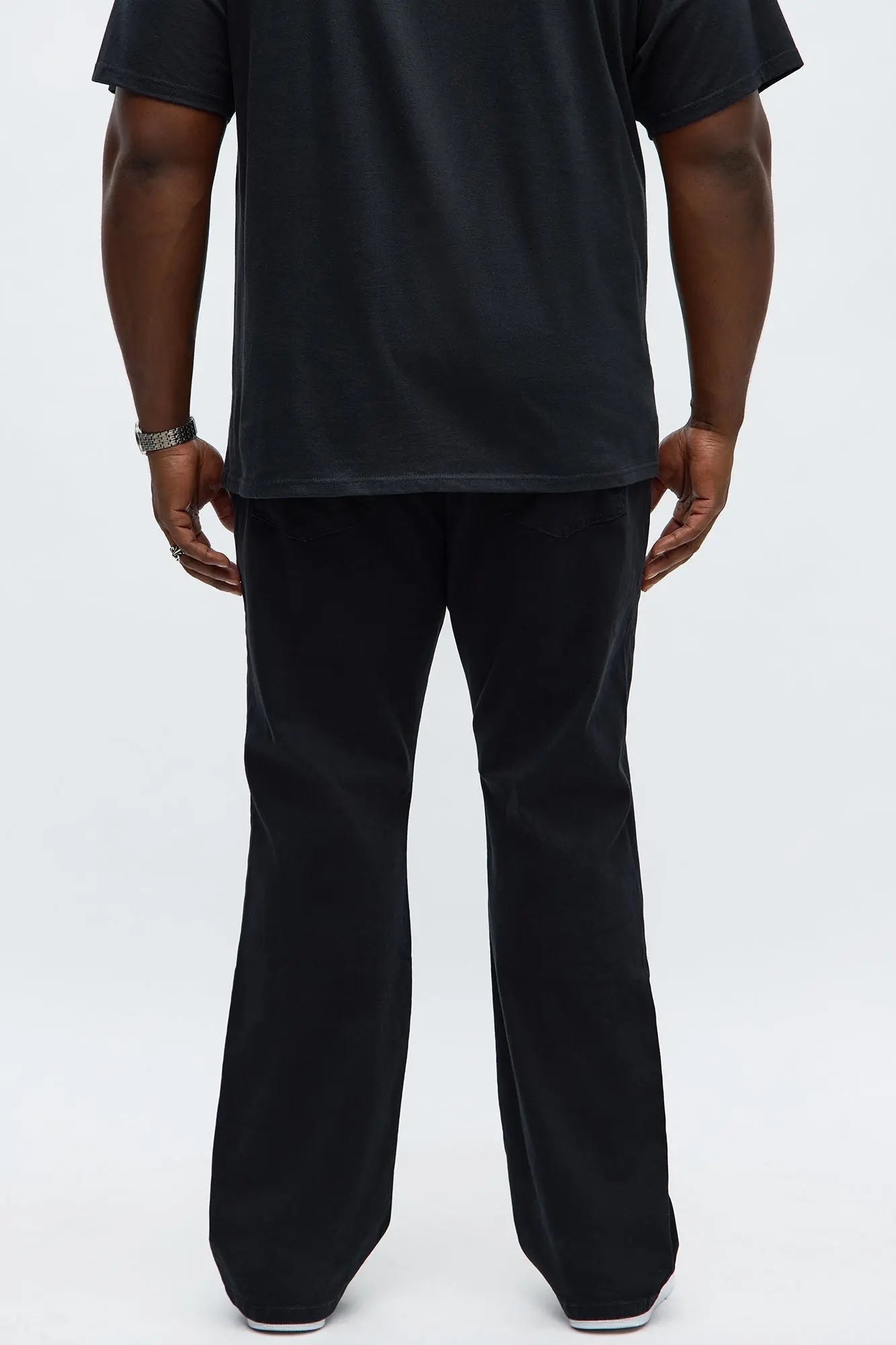 Mac Chino Stacked Slim Flare Pants - Black