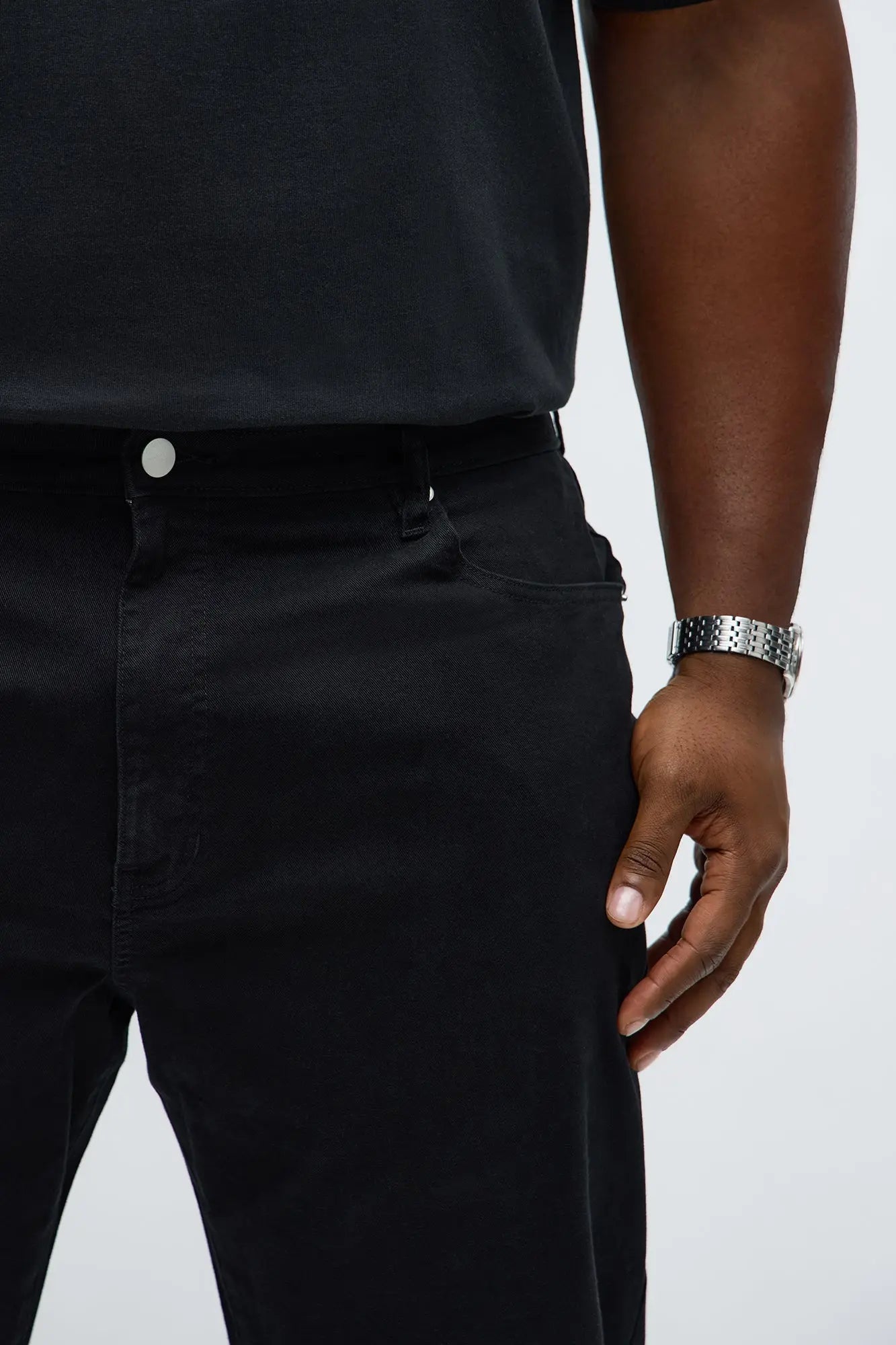 Mac Chino Stacked Slim Flare Pants - Black