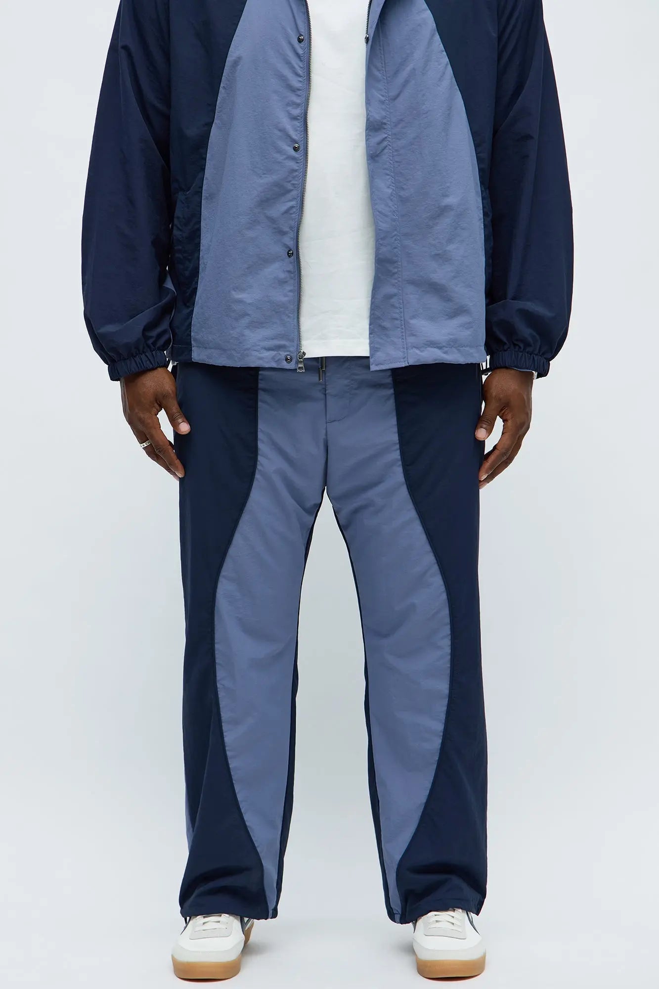 Straight Big Waves Track Pant - Blue