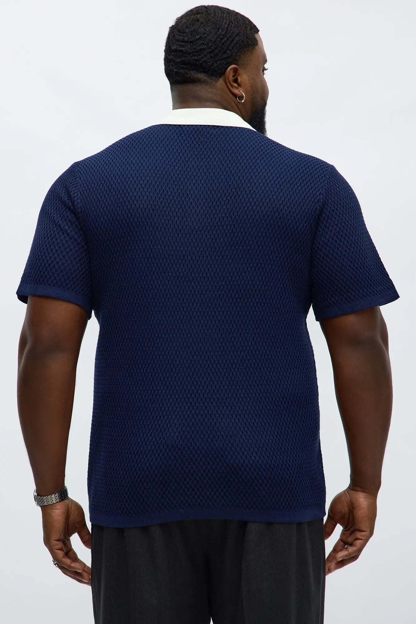 Clubhouse Textured Polo - Blue/combo