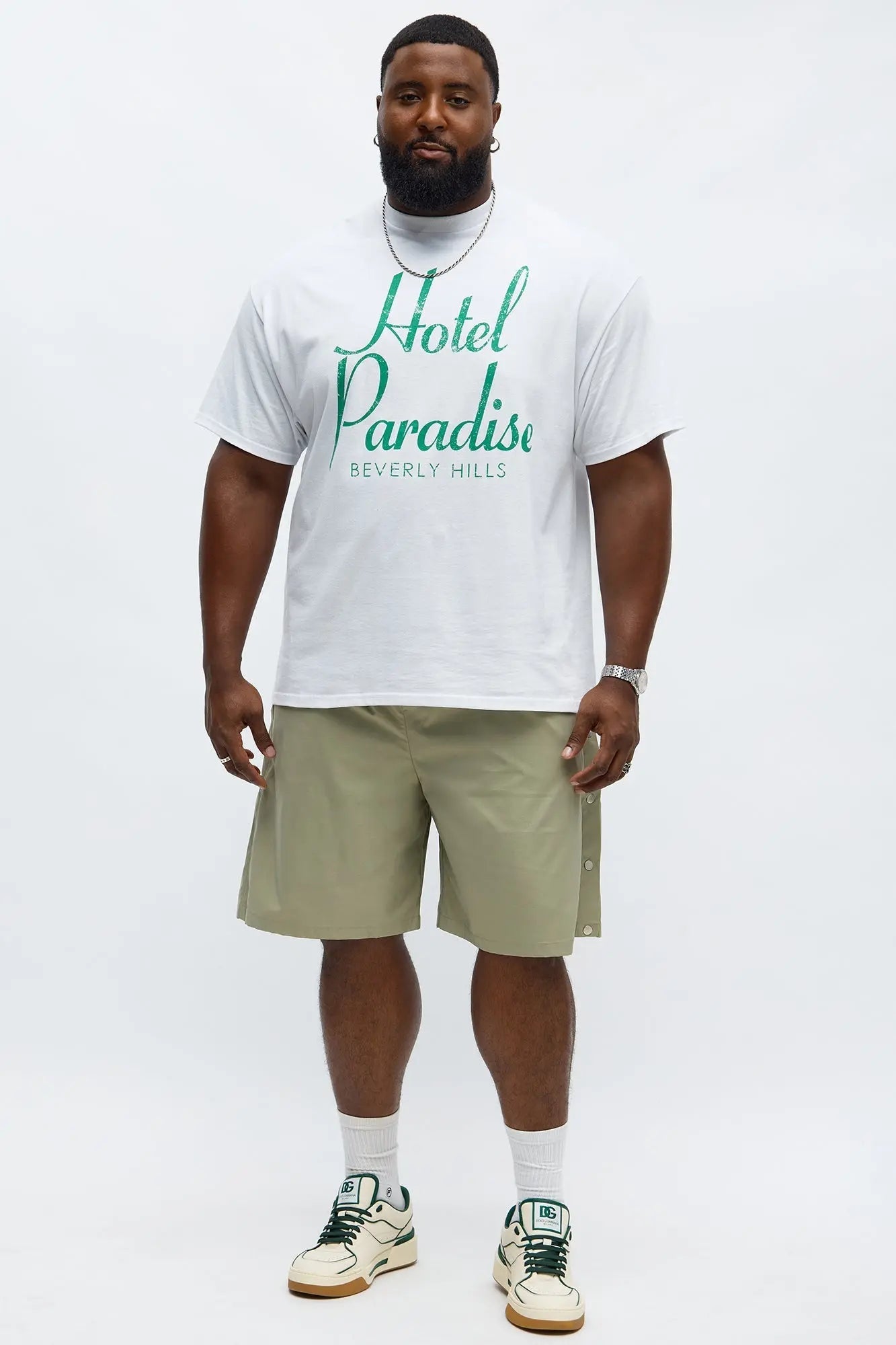 Hotel Paradise Beverly Hill Short Sleeve Tee - White