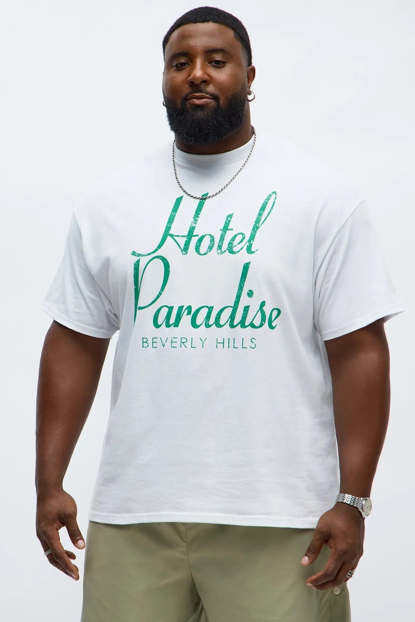 Hotel Paradise Beverly Hill Short Sleeve Tee - White