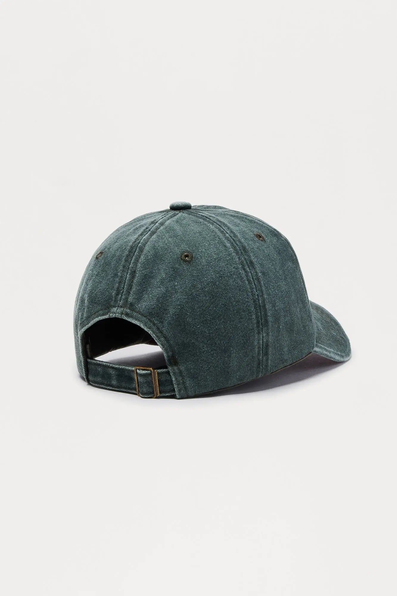 NY Patchwork Washed Baseball Hat - Olive
