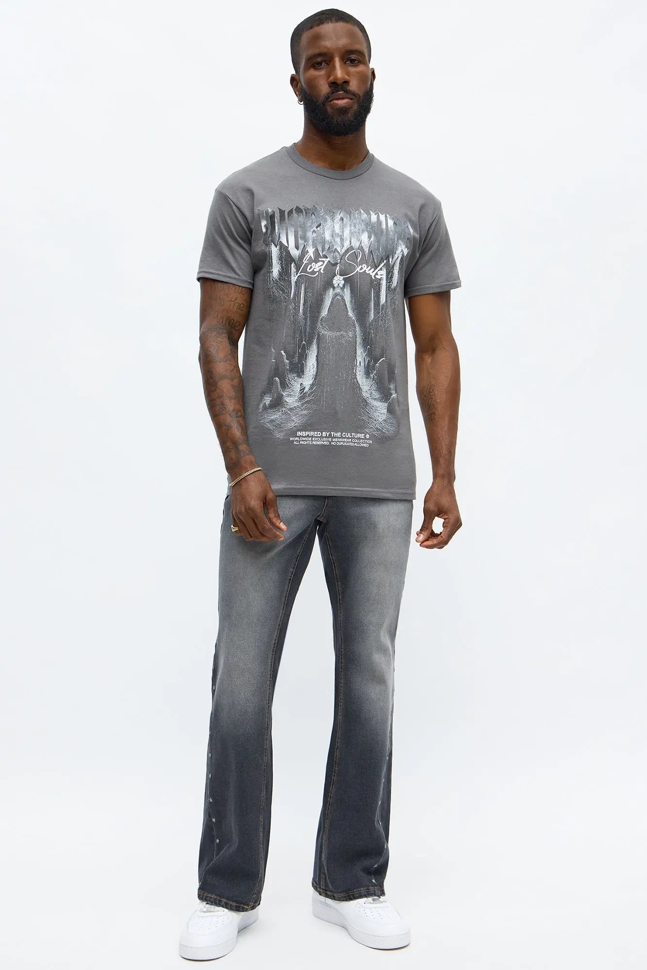Worldwide Lost Souls Short Sleeve Tee - Charcoal