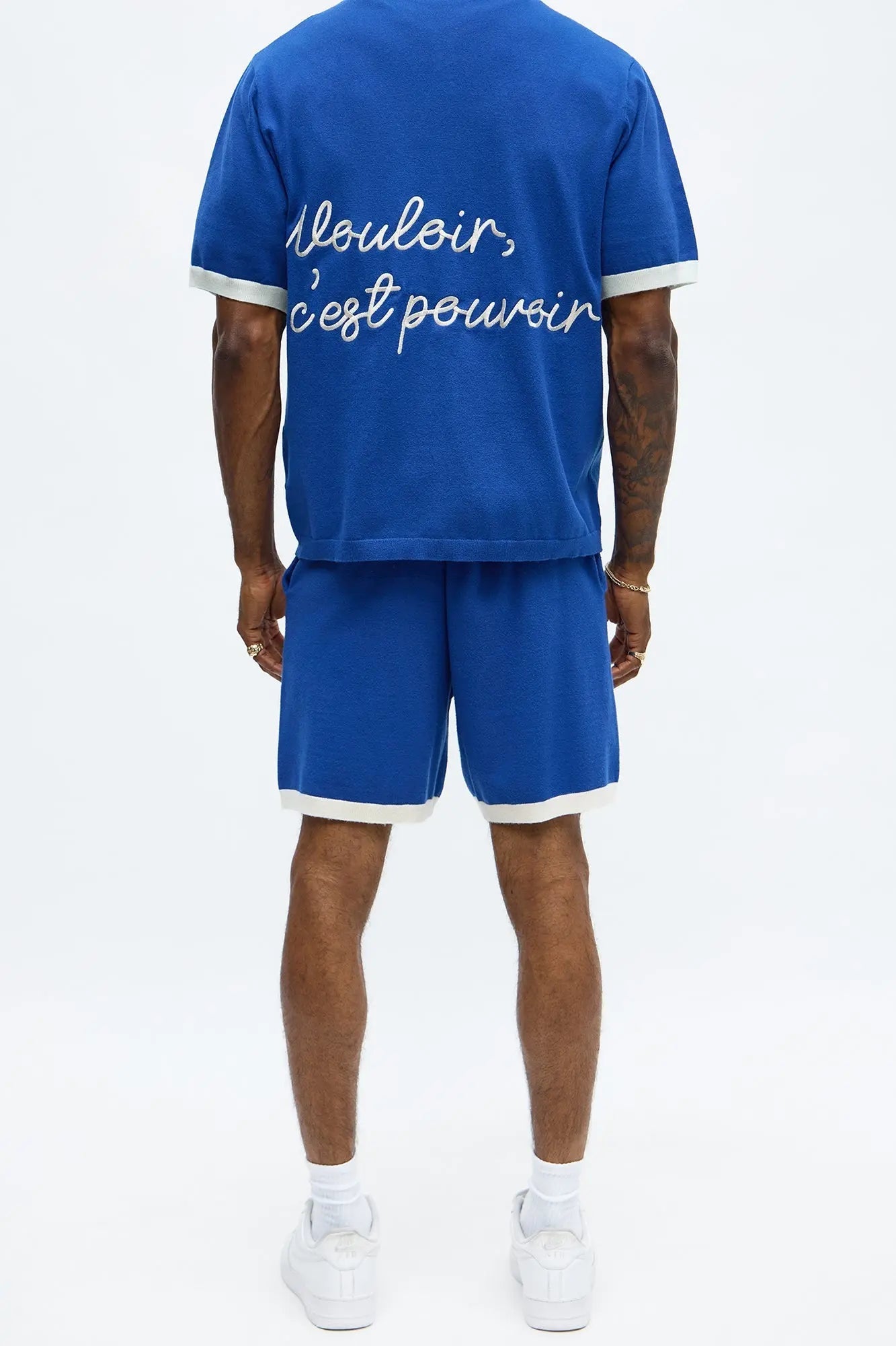 Relaxed Fit 91 Sweater Shorts - Blue