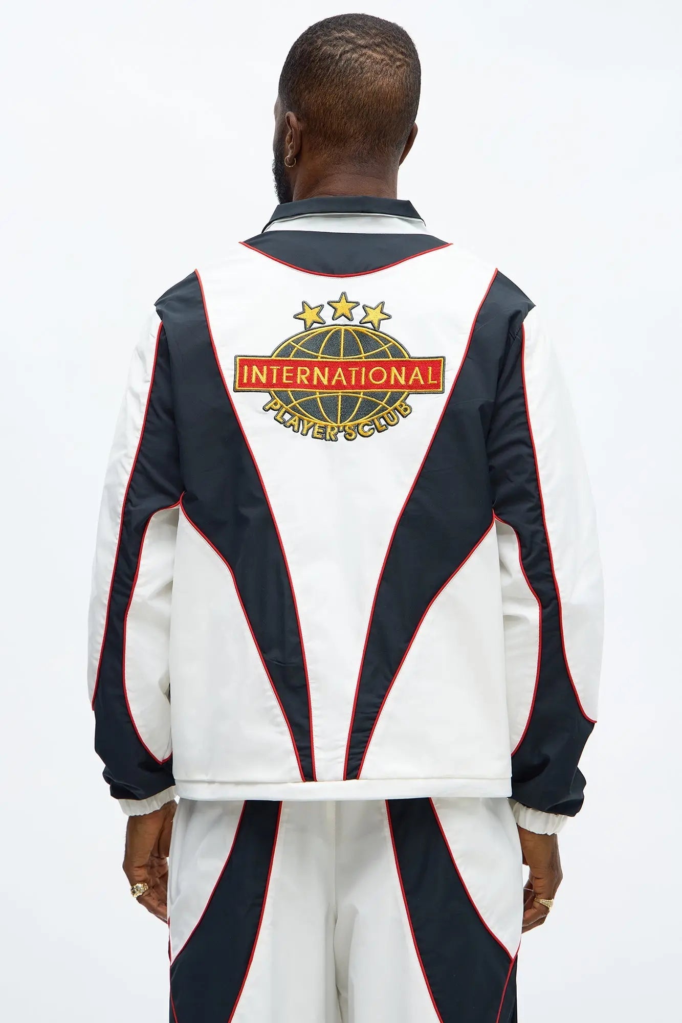 International Champions Color Blocked Windbreaker Jacket - Black/combo