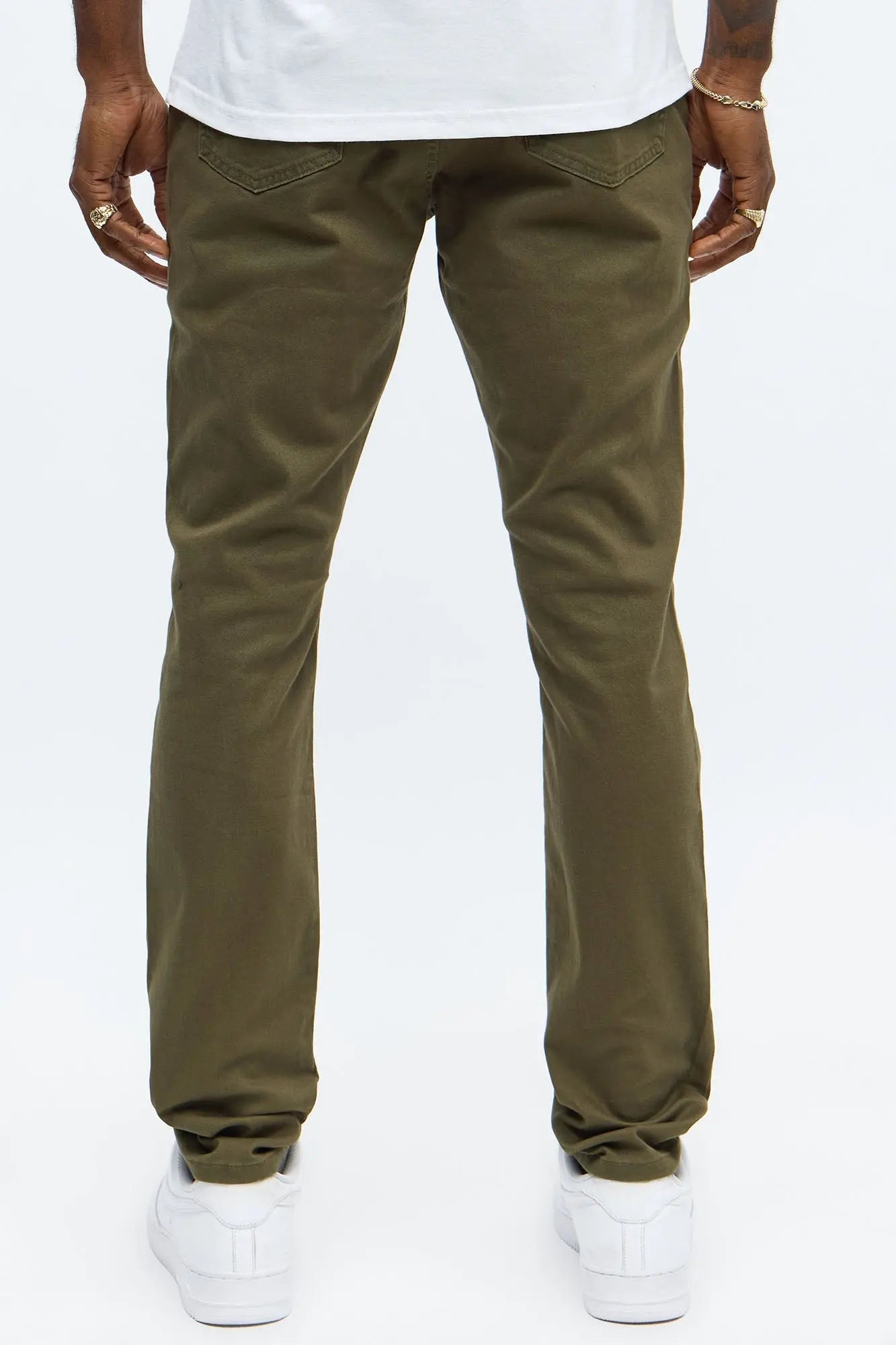 Skinny Ain't Coming Home Pants - Olive