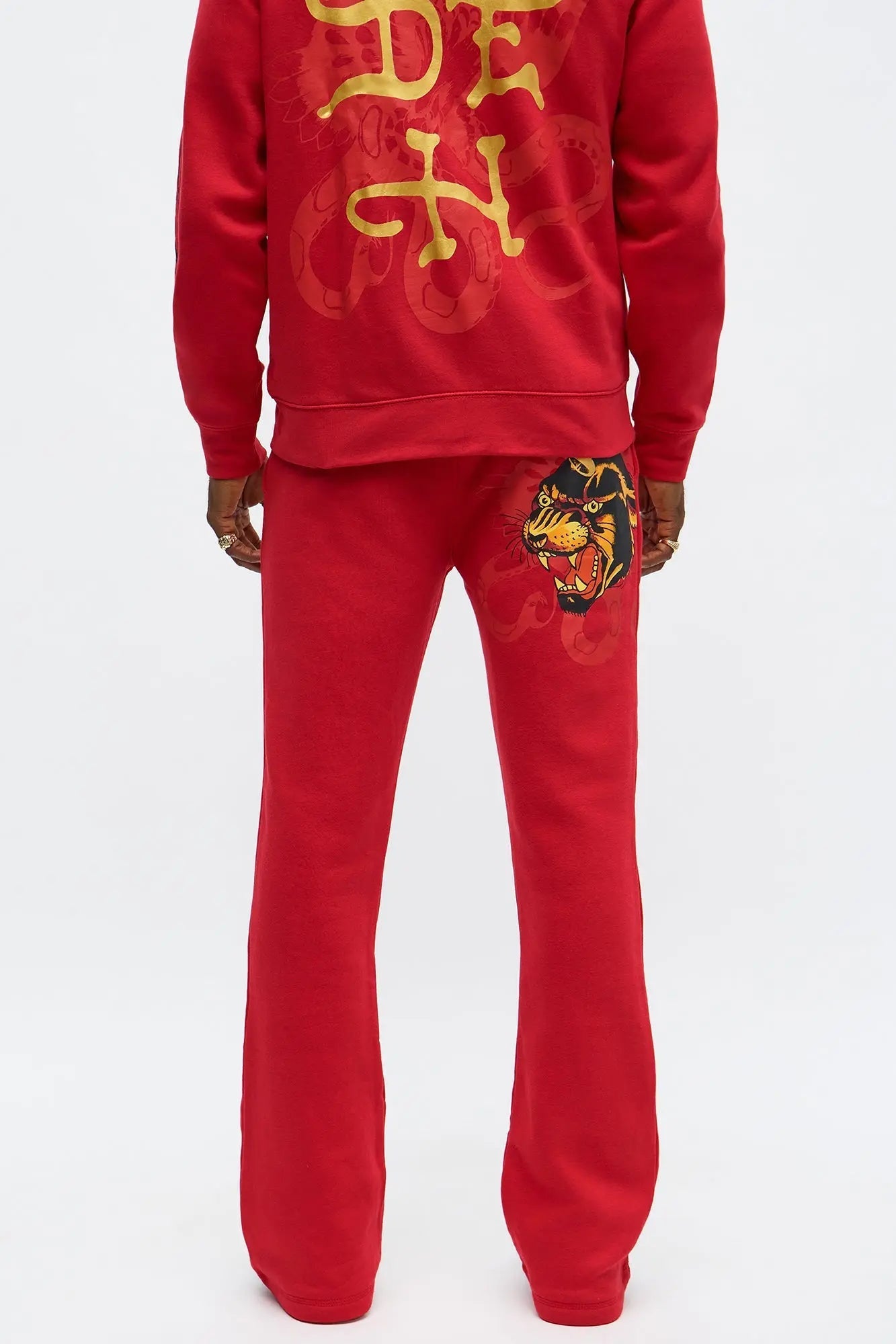 Ed Hardy Wild Cats Sweatpant - Red