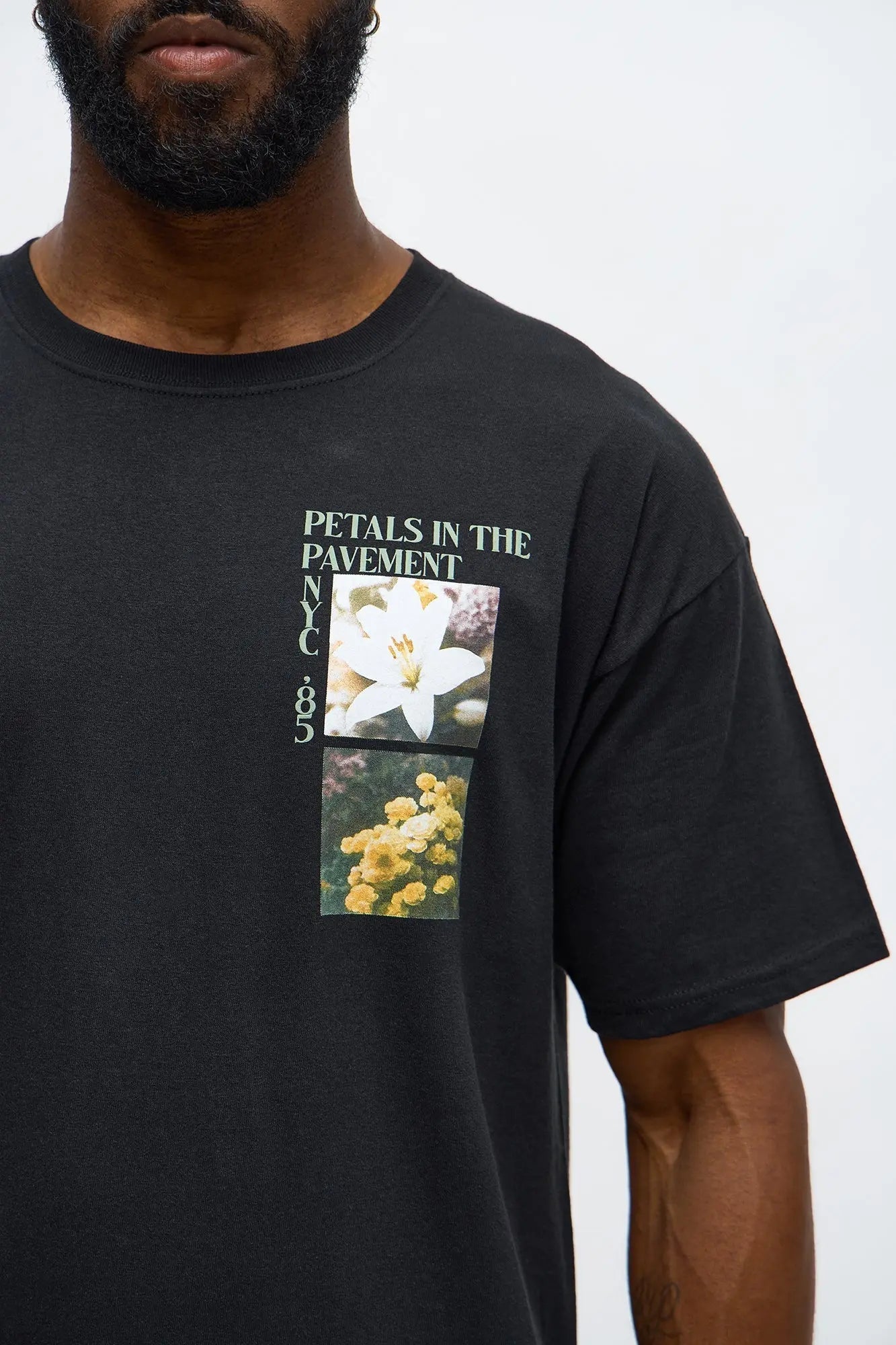 Petals Of Life Short Sleeve Tee - Black