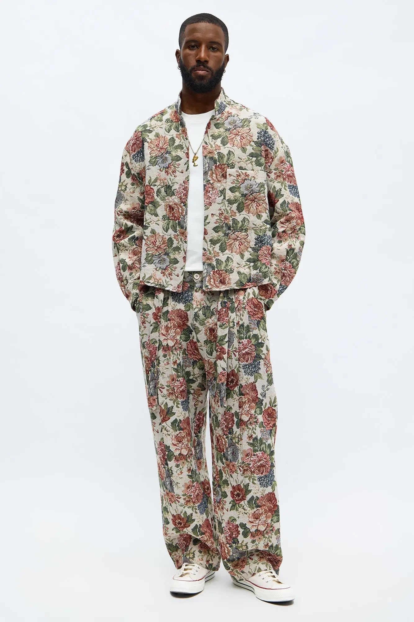 Relaxed Bellamy Tapestry Button Up Shirt - Multi Color