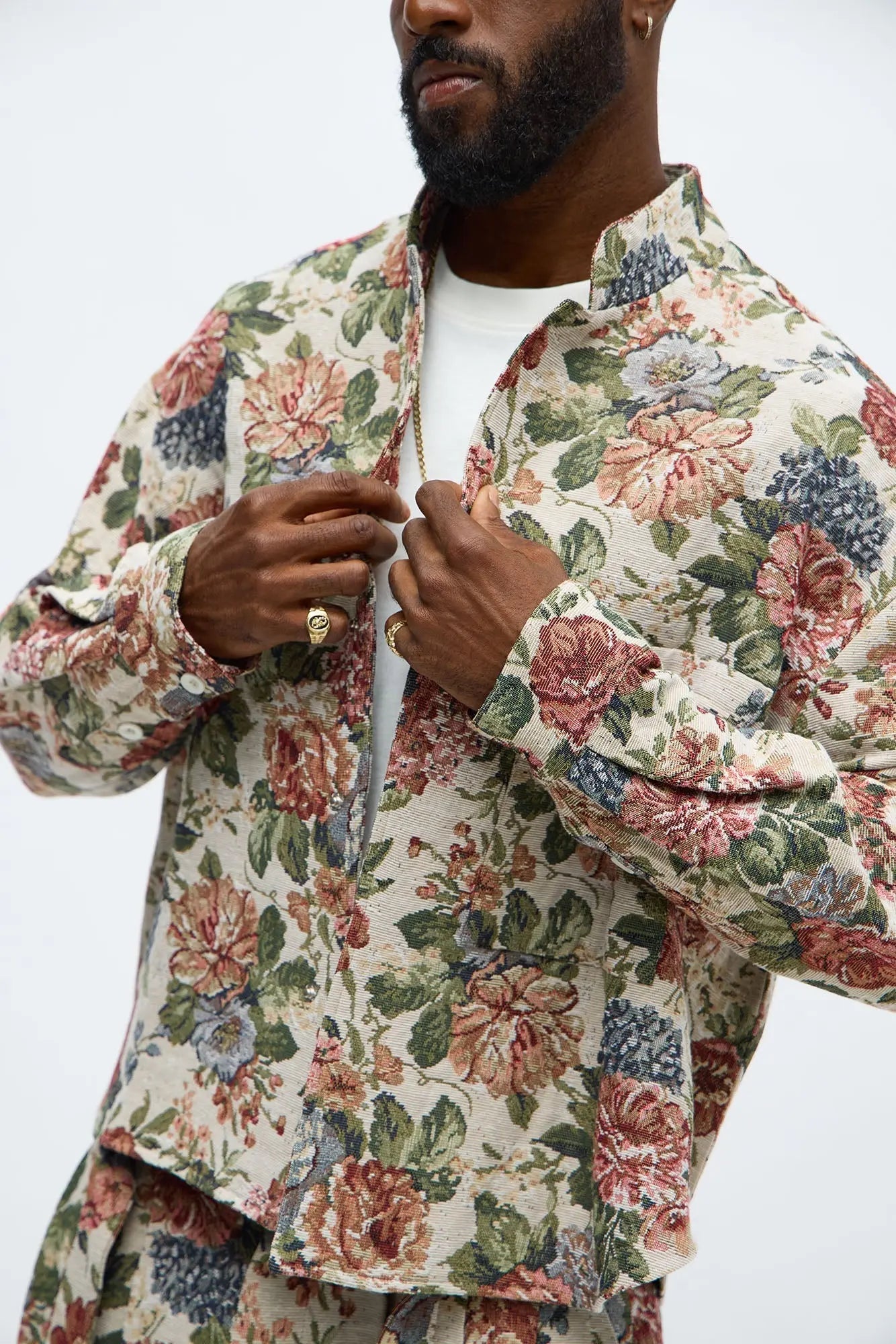 Relaxed Bellamy Tapestry Button Up Shirt - Multi Color