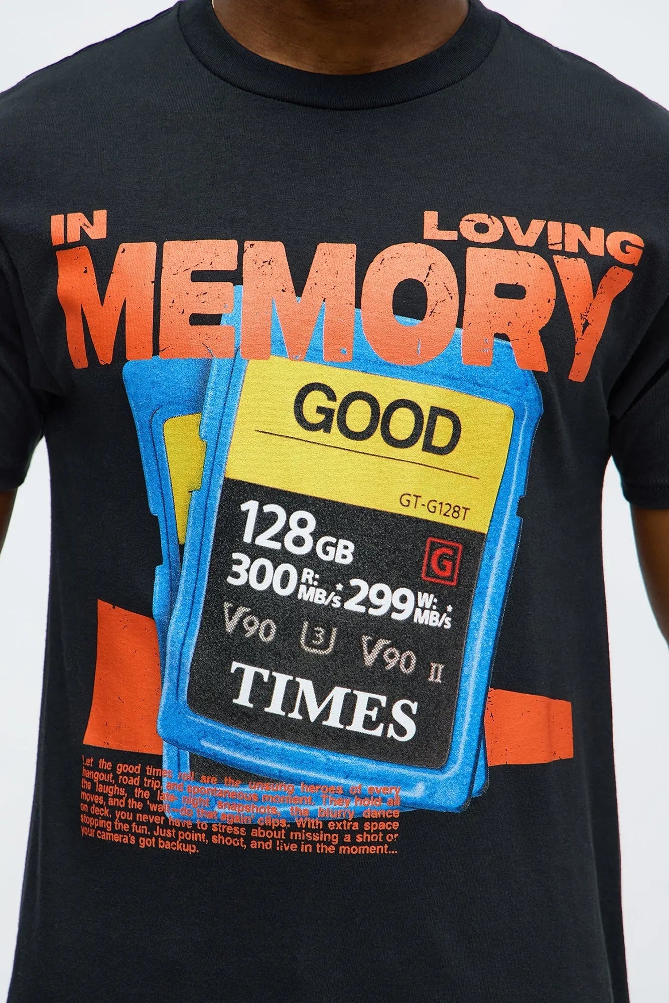 Loving Memory Good Times Short Sleeve Tee - Black Wash
