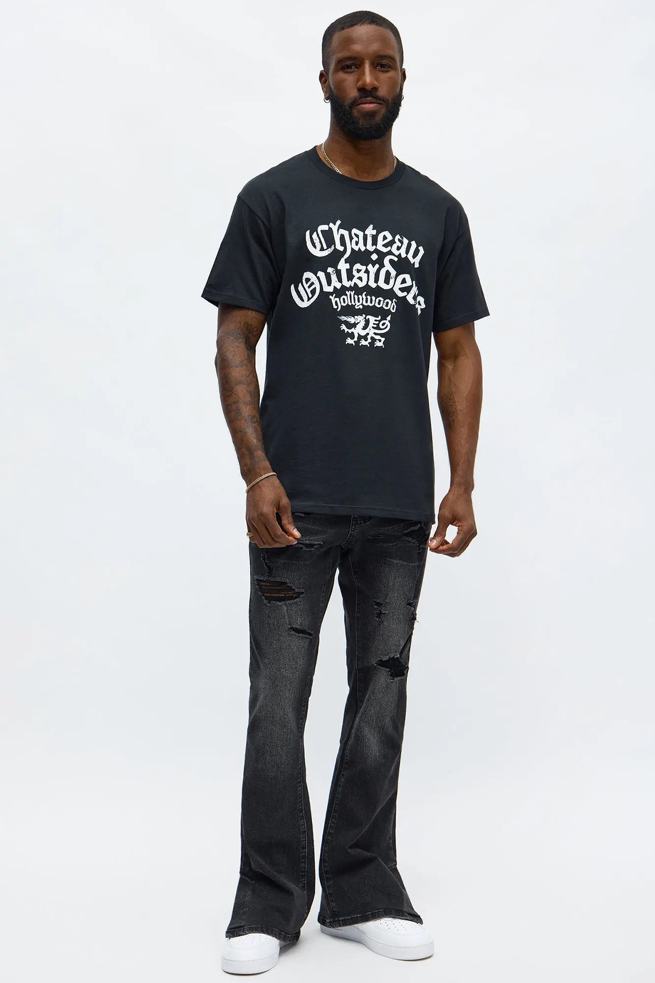 Chateau Outsiders Hollywood Short Sleeve Tee - Black Wash