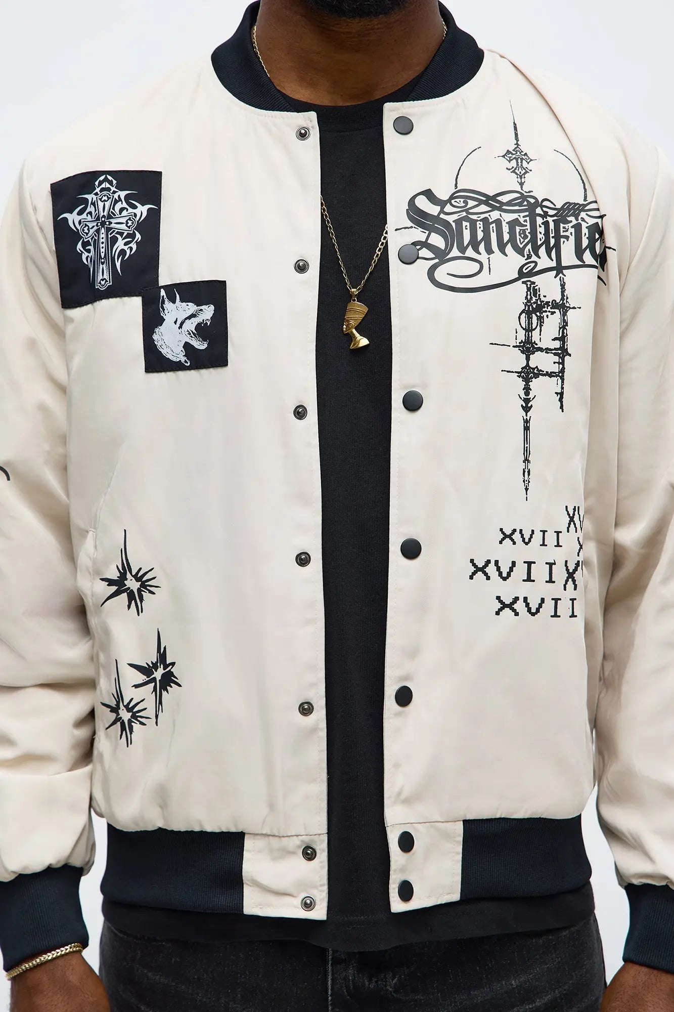 Eternal Blessings Bomber Jacket - Khaki/combo