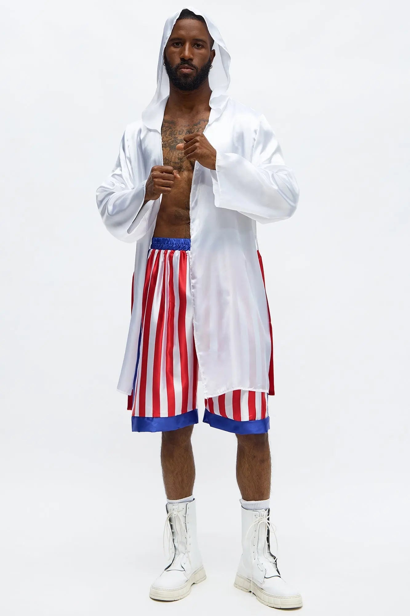 American Champ 2 Piece Costume - White/combo