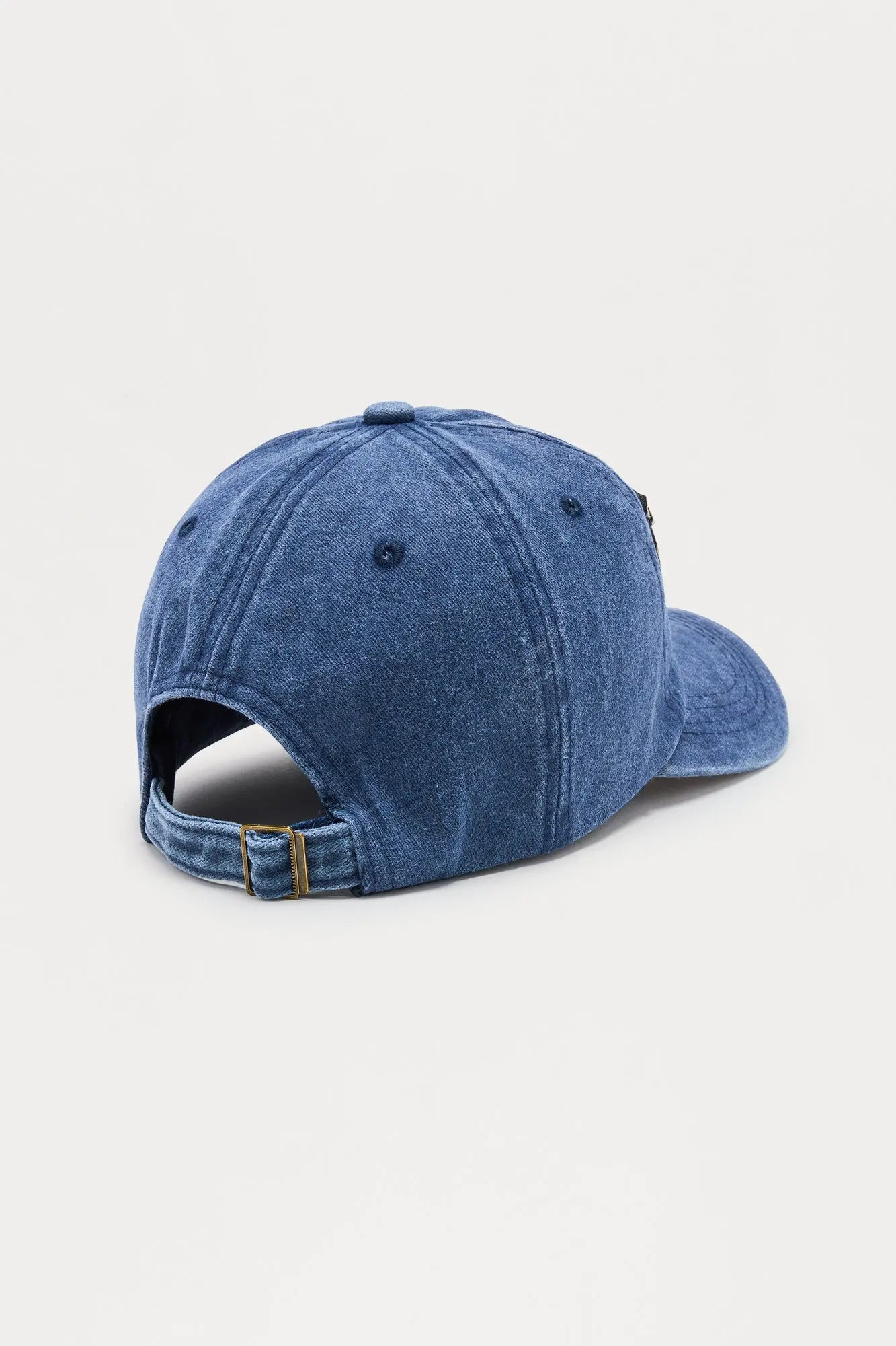 NY Patchwork Washed Baseball Hat - Navy