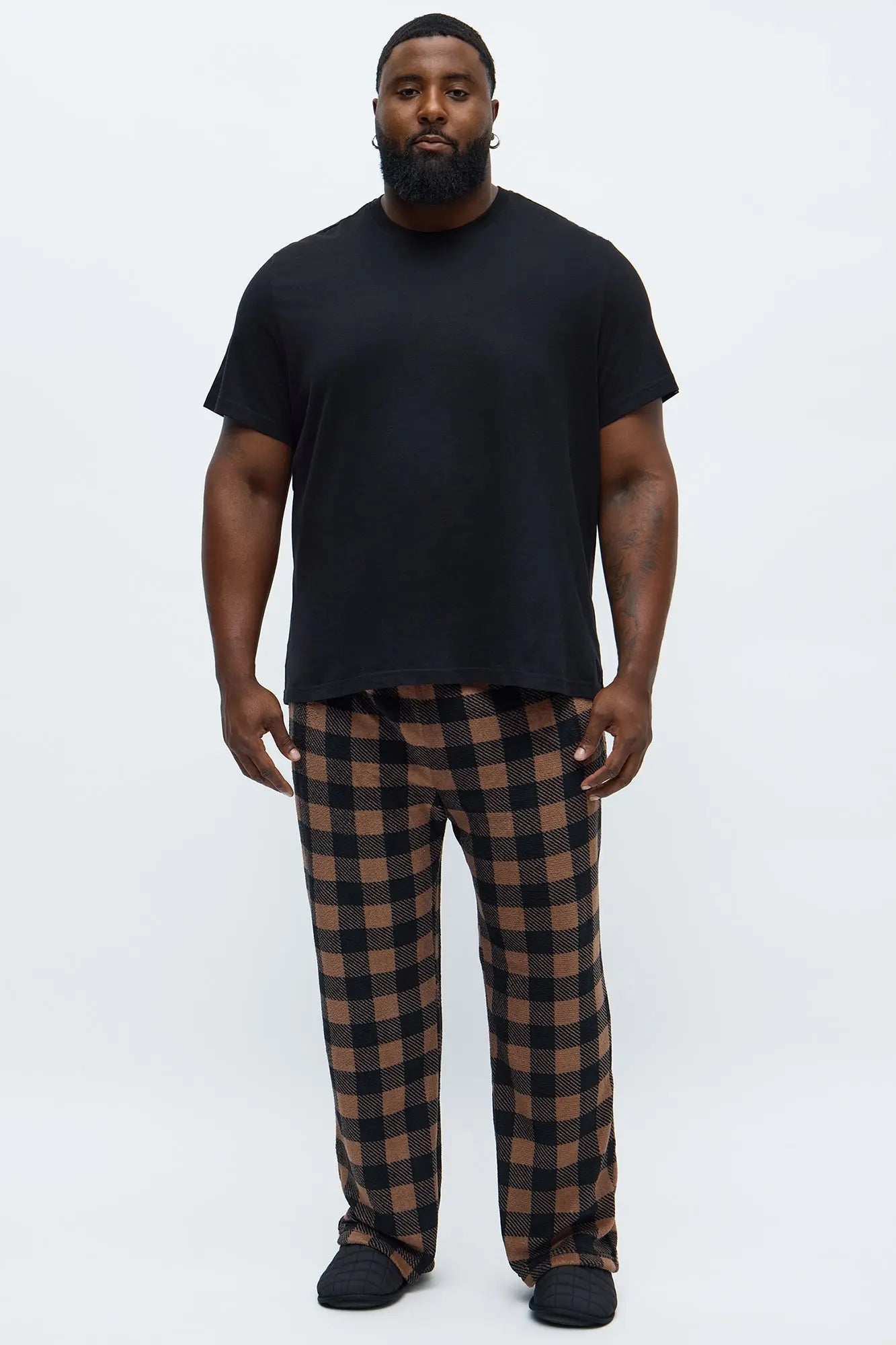 Always Cozy Holiday Lounge Pants - Brown/combo