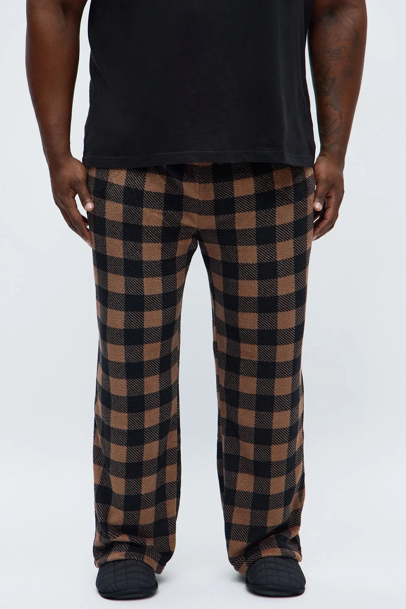 Always Cozy Holiday Lounge Pants - Brown/combo