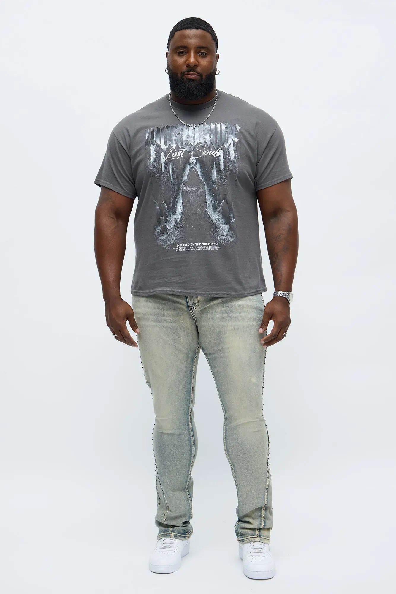Worldwide Lost Souls Short Sleeve Tee - Charcoal