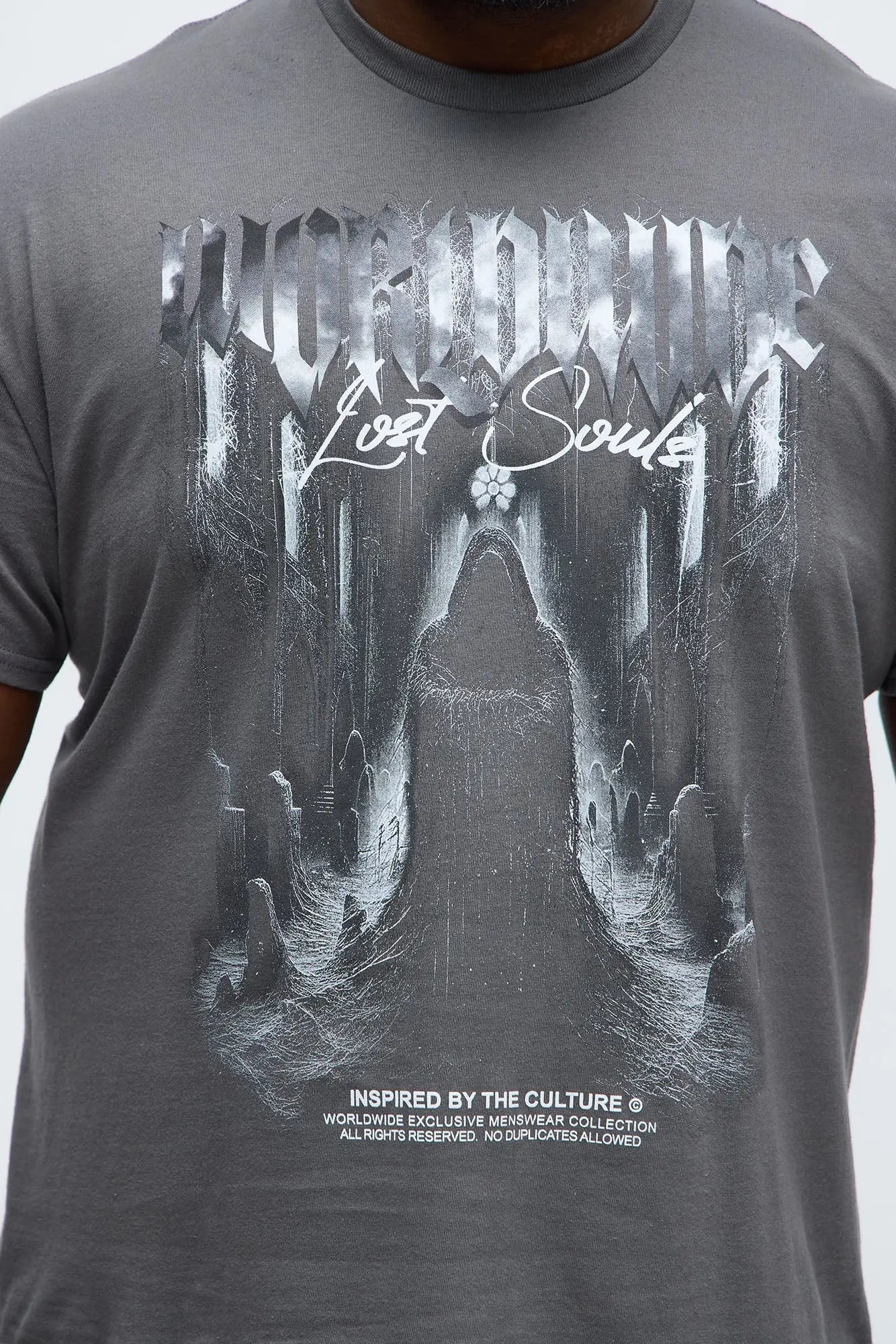Worldwide Lost Souls Short Sleeve Tee - Charcoal