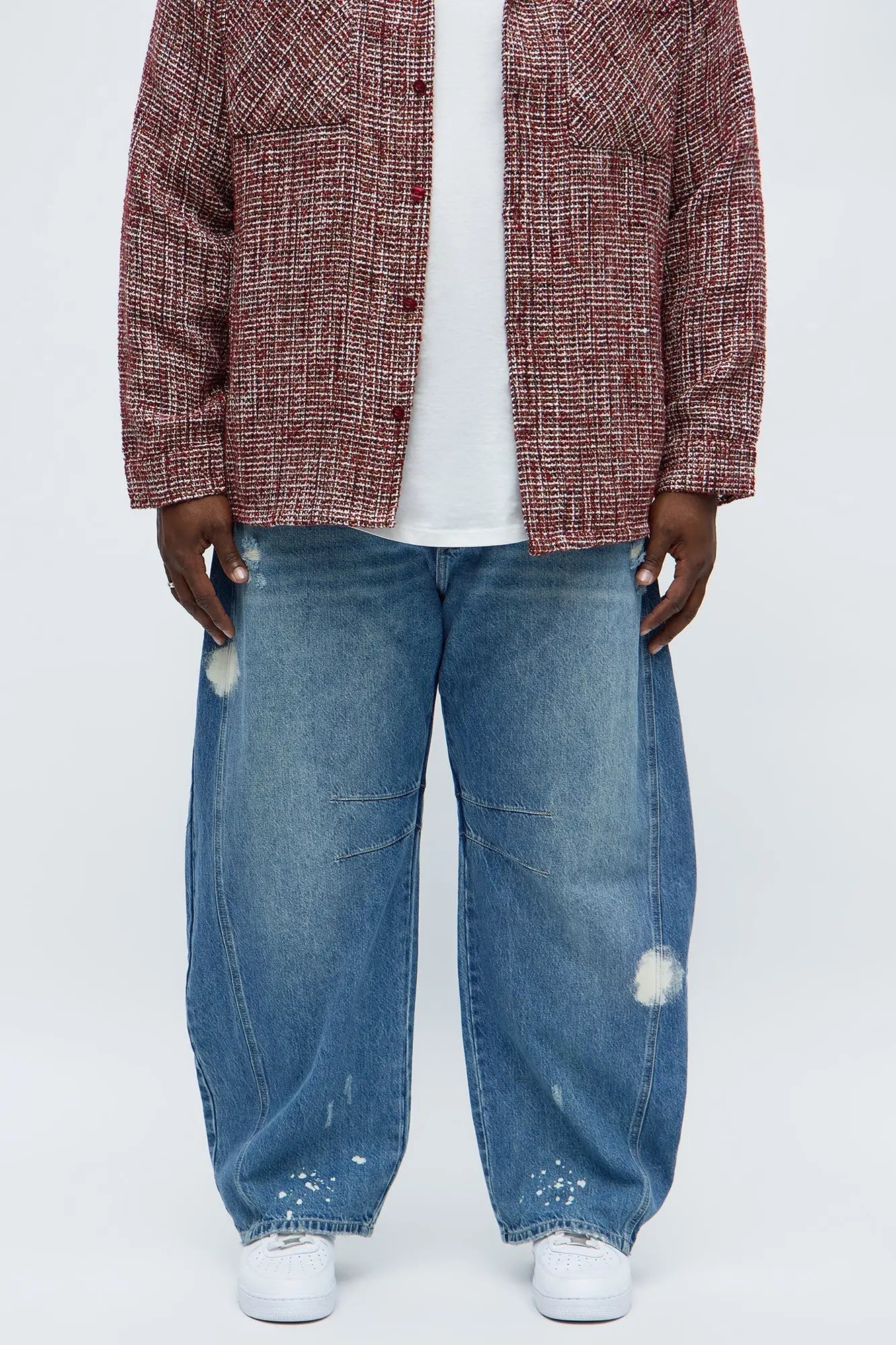 Barrel Get The Feeling Distressed Jeans - Medium Wash