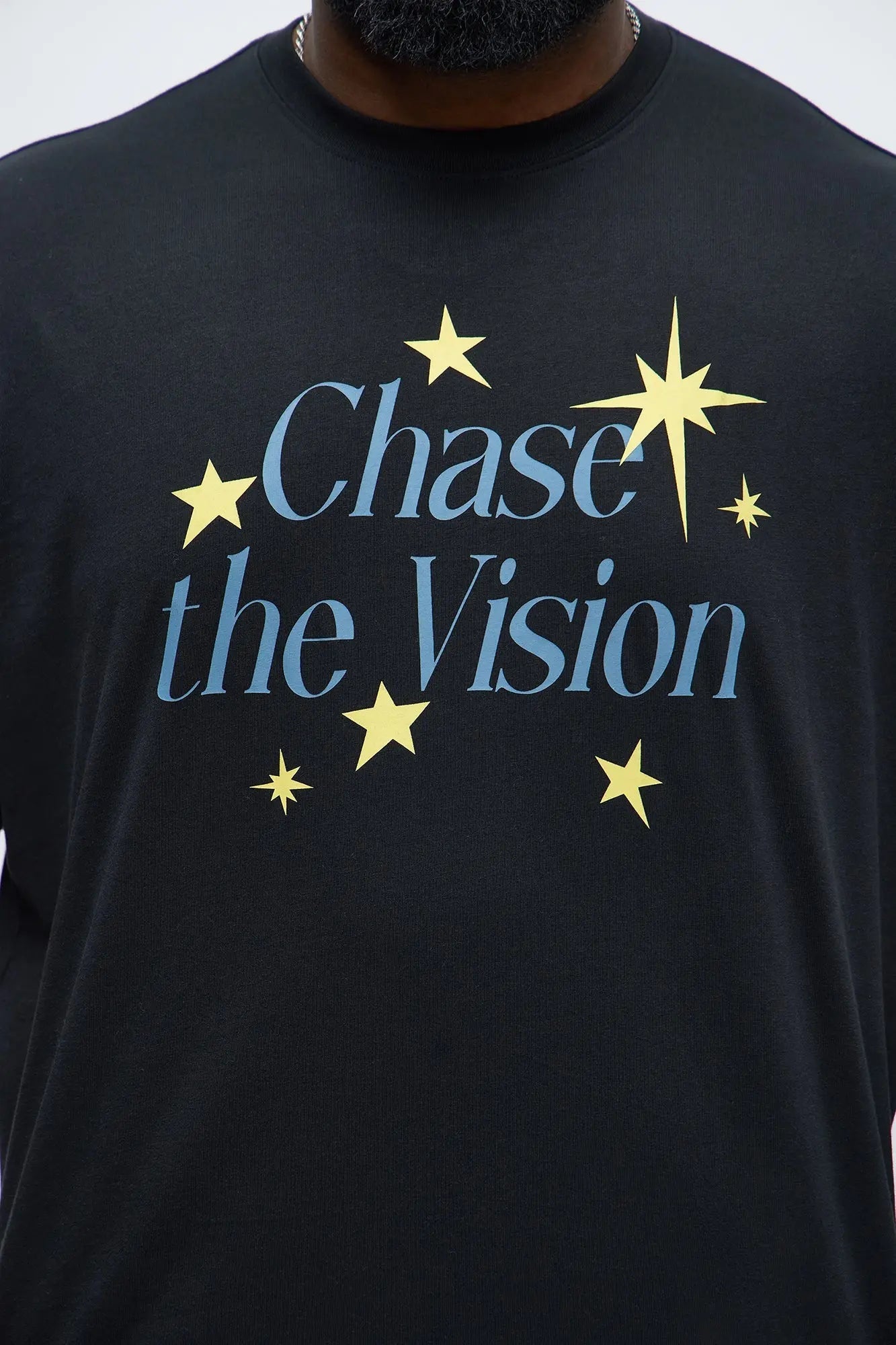 Chase The Vision Oversized Short Sleeve Tee - Black