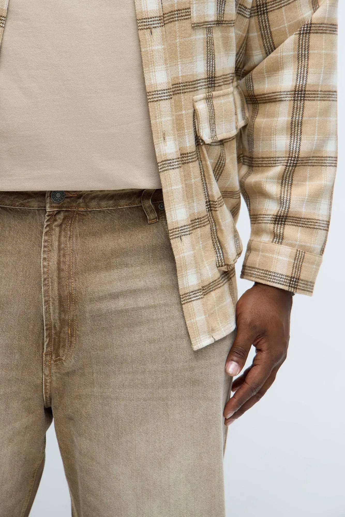 Relaxed Straight World Is Mine Jean - Brown