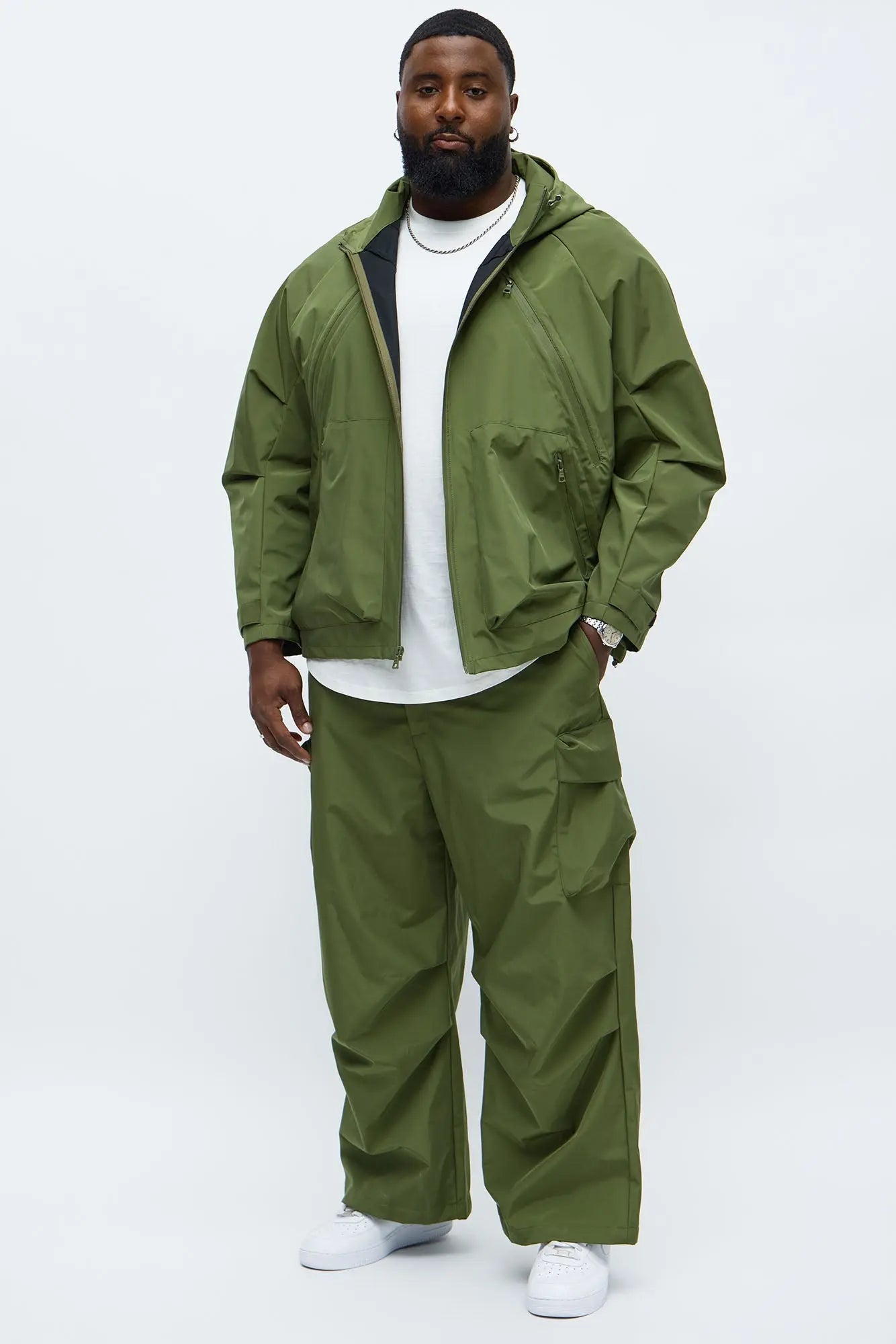Baggy Peak Tech Cargo Pant - Olive