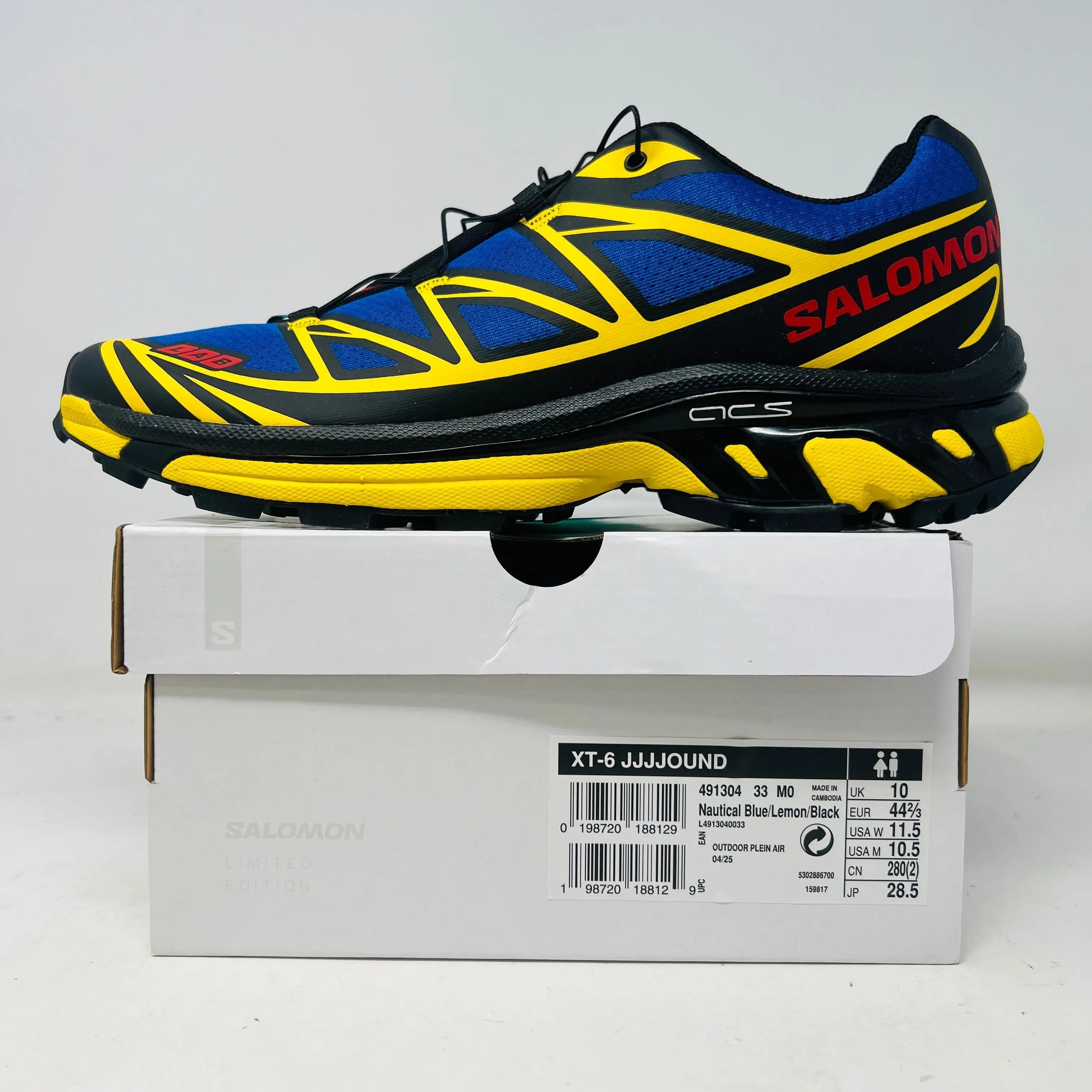 Salomon XT-6 JJJJound Nautical Blue Lemon